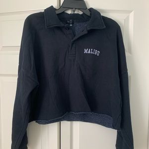 John Galt Malibu cropped sweatshirt